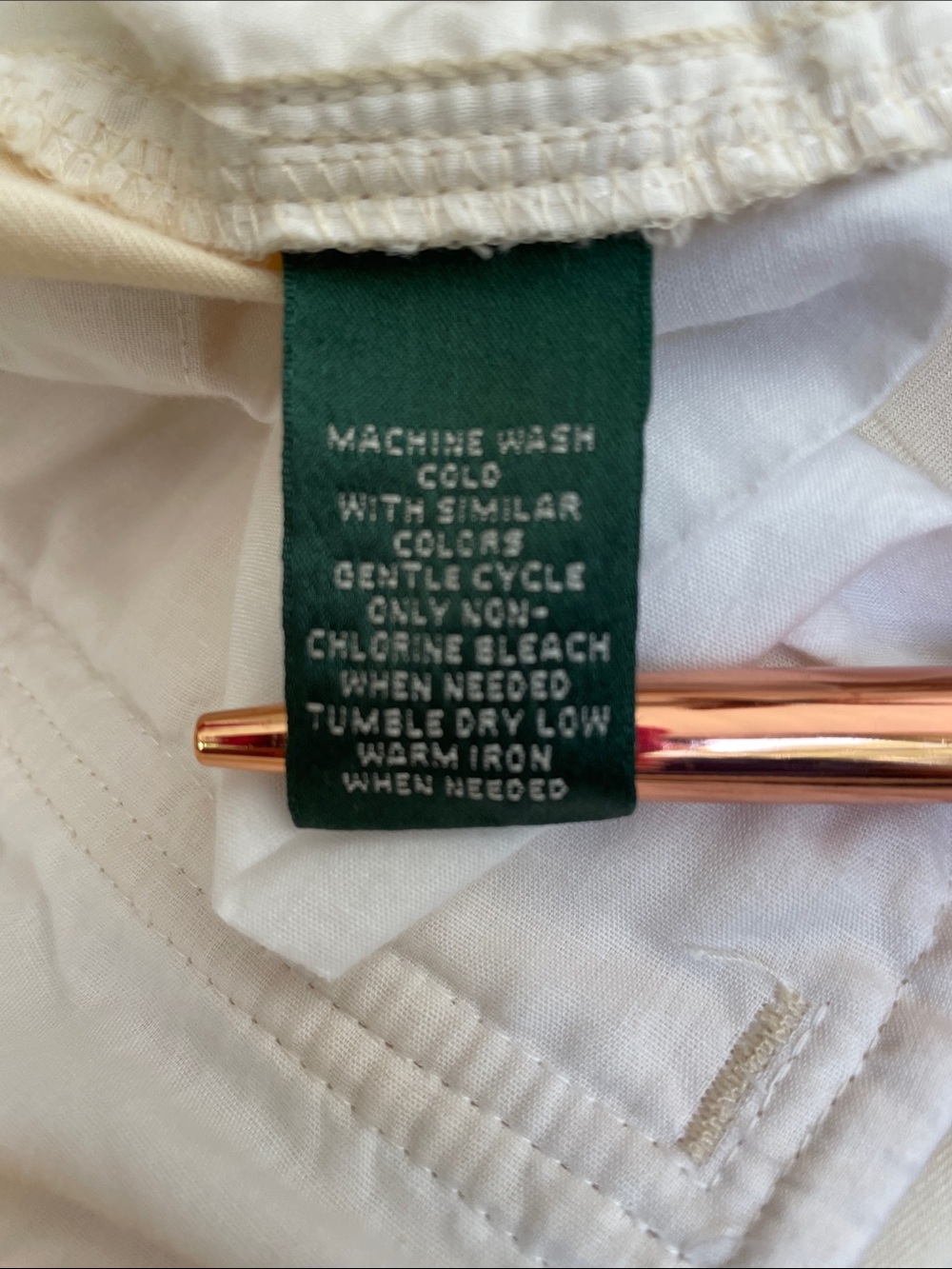 Lauren Ralph Lauren Butter Yellow Cargo Capri Pants Size 12 Stretch Cotton - Picture 9 of 9